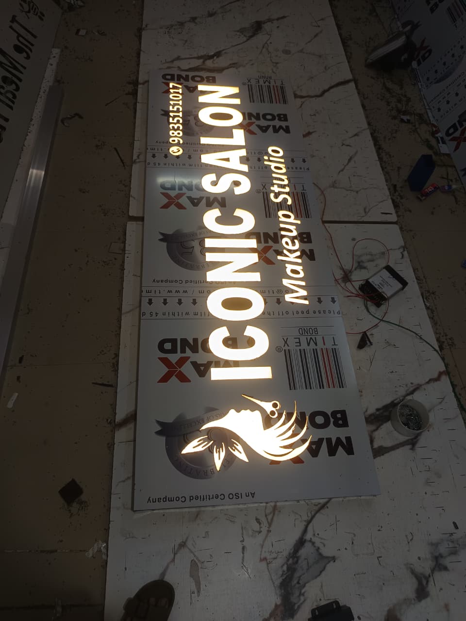 2D Led Sign Board 10 - Meena Arts Ranchi