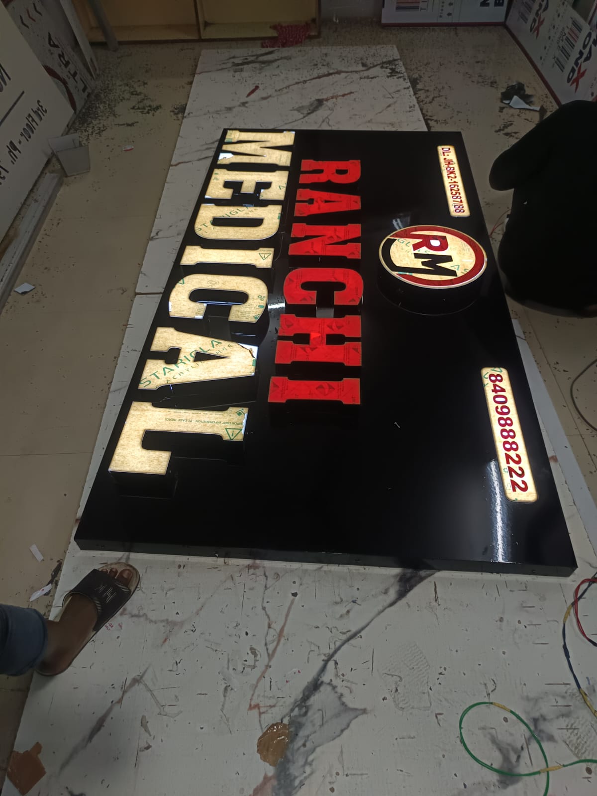 2D Led Sign Board 11 - Meena Arts Ranchi