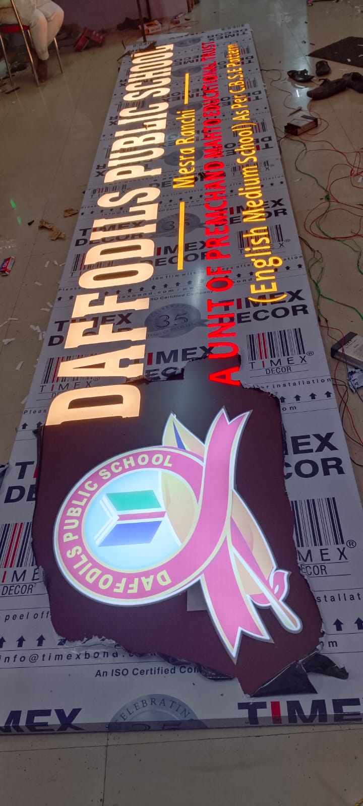 2D Led Sign Board 14 - Meena Arts Ranchi