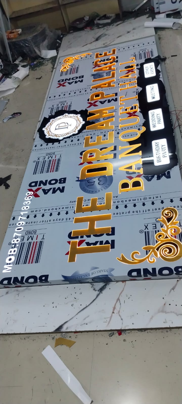 2D Led Sign Board 16 - Meena Arts Ranchi