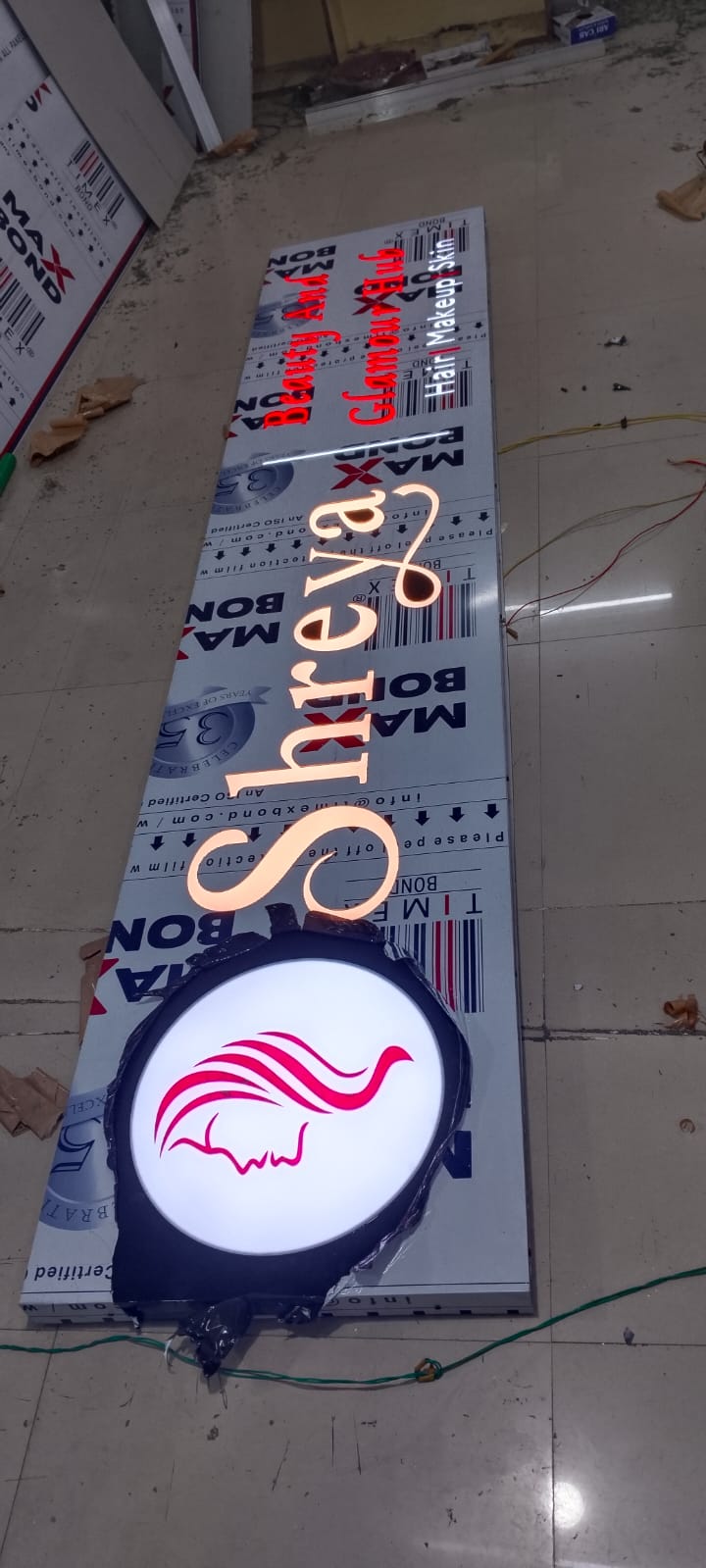 2D Led Sign Board 19 - Meena Arts Ranchi