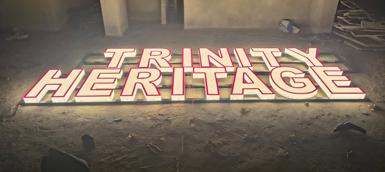 3D Led Letter 63 - Meena Arts Ranchi