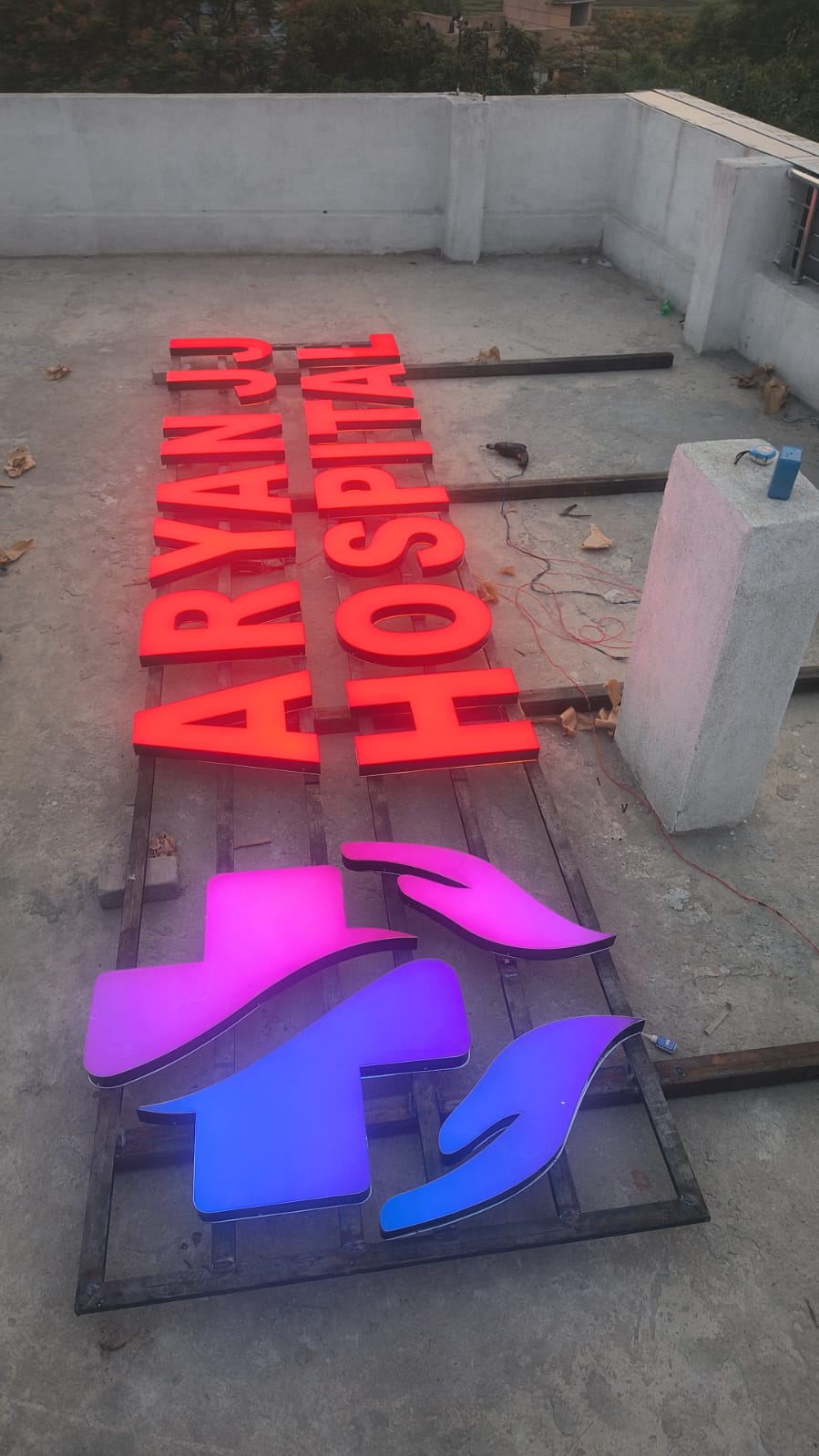 3D Led Letter 70 - Meena Arts Ranchi