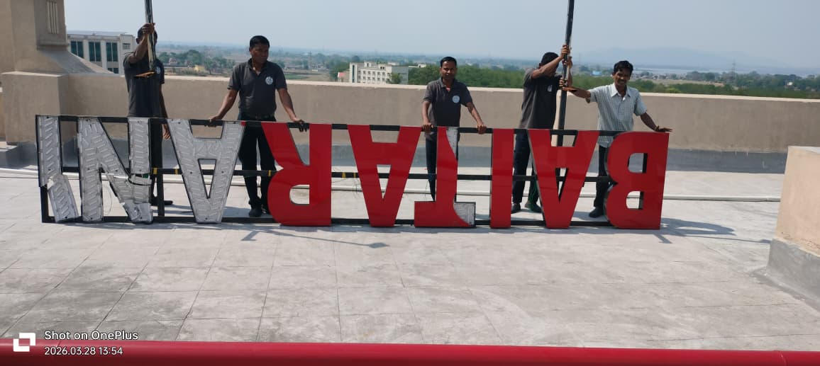 3D Led Letter 71 - Meena Arts Ranchi